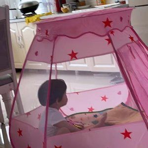 Pop Up Kids Play Tent  for Girls, Foldable and Por